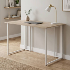 Компьютерный стол Ferrum-decor Ханна 75x100x60 белый ДСП Дуб Сан-Марино 16мм (FRD-103993)