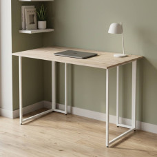 Комп'ютерний стіл Ferrum-decor Ханна 75x100x60 білий ДСП Дуб Сан-Марино 32мм (FRD-103998)