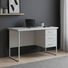 Письмовий стіл Ferrum-decor Гаррі 75x120x60 білий ДСП Біле 32мм (FRD-104055)