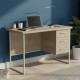 Письмовий стіл Ferrum-decor Гаррі 75x120x60 білий ДСП Дуб Сонома 32мм (FRD-104056) - фото 1