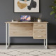 Компьютерный стол Ferrum-decor Гарри 75x120x60 белый ДСП Дуб Сан-Марино 32мм (FRD-104058) - фото 1