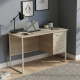 Письменный стол Ferrum-decor Гарри 75x140x60 белый ДСП Дуб Сонома 16мм (FRD-104061) - фото 1