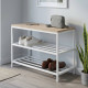 Банкетка универсальная Ferrum-decor Слайм 45x63x26 белый ДСП Дуб Сан-Марино 16мм (FRD-104076) - фото 1