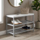 Банкетка универсальная Ferrum-decor Слайм 45x63x26 серый ДСП Белое 16мм (FRD-104080) - фото 1