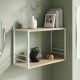 Книжкова полиця універсальна Ferrum-decor Стім 1 38x63x26 білий ДСП Дуб Сан-Марино 16мм (FRD-104092) - фото 1