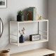 Книжная полка универсальная Ferrum-decor Стим 1 38x63x26 белый ДСП Дуб Сонома 16мм (FRD-104094) - фото 1