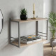 Книжная полка универсальная Ferrum-decor Стим 1 38x63x26 серый ДСП Дуб Сан-Марино 16мм (FRD-104098) - фото 1