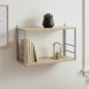 Книжкова полиця універсальна Ferrum-decor Стім 1 38x63x26 сірий ДСП Дуб Сонома 16мм (FRD-104100) - фото 1