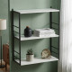 Книжная полка универсальная Ferrum-decor Стим 2 74x63x26 черный ДСП Белое 16мм (FRD-104103) - фото 1
