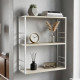 Книжная полка универсальная Ferrum-decor Стим 2 74x63x26 белый ДСП Дуб Сонома 16мм (FRD-104112) - фото 1