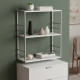 Книжная полка универсальная Ferrum-decor Стим 2 74x63x26 серый ДСП Белое 16мм (FRD-104115) - фото 1