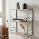 Книжная полка универсальная Ferrum-decor Стим 2 74x63x26 серый ДСП Дуб Сонома 16мм (FRD-104118) - фото 1