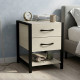 Тумба универсальная Ferrum-decor Вивьен 2/1 50x41x40 черный ДСП Дуб Сонома 16мм (FRD-104173) - фото 1