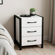 Тумба універсальна Ferrum-decor Вів'єн 3 50x41x40 чорний ДСП Біле 16мм (FRD-104186)