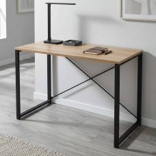 Письменный стол Ferrum-decor Серии Конект 75x120x60 черный ДСП Дуб Сан-Марино 16мм (FRD-104202)