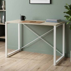 Письменный стол Ferrum-decor Серии Конект 75x120x600 белый ДСП Дуб Сонома 16мм (FRD-104210)