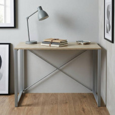Письмовий стіл Ferrum-decor Серії Конект 75x120x600 сірий ДСП Дуб Сонома 16мм (FRD-104216)