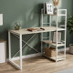 Письменный стол Ferrum-decor Серии Конект c этажеркой 75x120x600 белый ДСП Дуб Сонома 16мм (FRD-104227) - фото 1