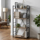 Етажерка 4/60 Ferrum-decor Серії Конект 120x60x28 чорний ДСП Дуб Сан-Марино 16мм (FRD-104237) - фото 1