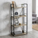 Етажерка 4/60 Ferrum-decor Серії Конект 120x60x28 чорний ДСП Дуб Сонома 16мм (FRD-104239) - фото 1