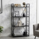 Етажерка 4/60 Ferrum-decor Серії Конект 120x60x28 чорний ДСП Сосна Кембра 16мм (FRD-104241) - фото 1