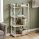 Етажерка 4/60 Ferrum-decor Серії Конект 120x60x28 білий ДСП Дуб Сан-Марино 16мм (FRD-104243) - фото 1