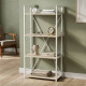 Етажерка 4/60 Ferrum-decor Серії Конект 120x60x28 білий ДСП Дуб Сонома 16мм (FRD-104245) - фото 1
