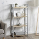 Етажерка 4/60 Ferrum-decor Серії Конект 120x60x28 сірий ДСП Дуб Сонома 16мм (FRD-104251) - фото 1