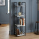 Етажерка 4/34 Ferrum-decor Серії Конект 120x34x28 чорний ДСП Біле 16мм (FRD-104272) - фото 1