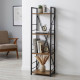 Етажерка 4/34 Ferrum-decor Серії Конект 120x34x28 чорний ДСП Дуб Артизан 16мм (FRD-104273) - фото 1