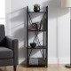Етажерка 4/34 Ferrum-decor Серії Конект 120x34x28 чорний ДСП Сосна Кембра 16мм (FRD-104276) - фото 1