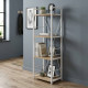 Етажерка 4/34 Ferrum-decor Серії Конект 120x34x28 білий ДСП Дуб Сан-Марино 16мм (FRD-104278) - фото 1