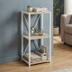 Етажерка 3/34 Ferrum-decor Серії Конект 73x34x28 білий ДСП Дуб Сонома 16мм (FRD-104298) - фото 1