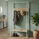 Вішалка модульна підлогова Ferrum-decor Треліс 12 180x90x38 білий ДСП Дуб Сонома 16мм (FRD-104316) - фото 1