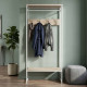Вішалка модульна підлогова Ferrum-decor Треліс 14 180x90x38 білий ДСП Дуб Сан-Марино 16мм (FRD-104350) - фото 1