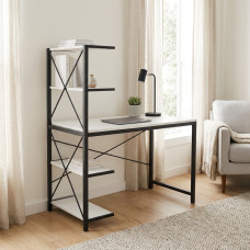 Компьютерный стол Ferrum-decor Джек 75x120x60 Черный ДСП Белое (FRD-104379)
