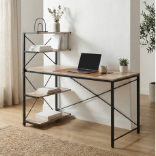 Компьютерный стол Ferrum-decor Джек 75x120x60 Черный ДСП Сонома (FRD-104382)