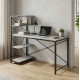 Компьютерный стол Ferrum-decor Джек 75x120x60 Черный ДСП Бетон (FRD-104385) - фото 1