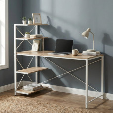 Компьютерный стол Ferrum-decor Джек 75x120x60 Белый ДСП Дуб Сан-Марино (FRD-104387)