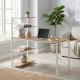 Компьютерный стол Ferrum-decor Джек 75x120x60 Белый ДСП Артизан (FRD-104391) - фото 1