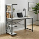 Компьютерный стол Ferrum-decor Джек 75x140x60 Черный ДСП Белое (FRD-104400) - фото 1