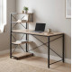 Компьютерный стол Ferrum-decor Джек 75x140x60 Черный ДСП Дуб Сан-Марино (FRD-104401) - фото 1