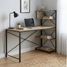 Компьютерный стол Ferrum-decor Джек 75x140x60 Черный ДСП Артизан (FRD-104405)