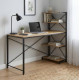 Компьютерный стол Ferrum-decor Джек 75x140x60 Черный ДСП Артизан (FRD-104405) - фото 1