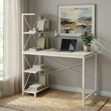 Компьютерный стол Ferrum-decor Джек 75x140x60 Белый ДСП Сонома (FRD-104410)