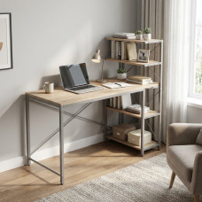 Компьютерный стол Ferrum-decor Джек 75x140x60 Серый ДСП Дуб Сан-Марино (FRD-104415)