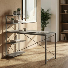 Компьютерный стол Ferrum-decor Джек 75x140x60 Серый ДСП Бетон (FRD-104420)