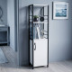 Етажерка 3/34 Ferrum-decor Серії Конект із тумбою 144x34x28 Чорний ДСП Біле (FRD-104421) - фото 1