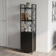 Етажерка 3/34 Ferrum-decor Серії Конект із тумбою 144x34x28 Чорний ДСП Сосна Кембра (FRD-104423) - фото 1