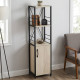Етажерка 3/34 Ferrum-decor Серії Конект із тумбою 144x34x28 Чорний ДСП Сонома (FRD-104424) - фото 1